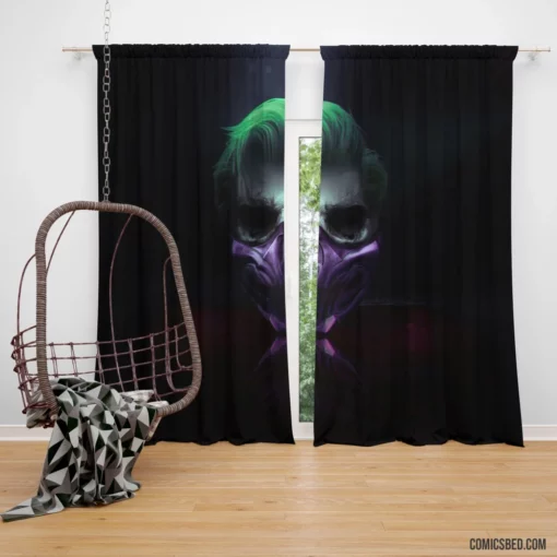 Joker DC Eloquent Silence Comic Curtain