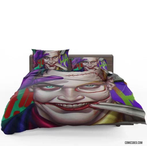 Joker DC Enigmatic Antagonist Comic Bedding Set