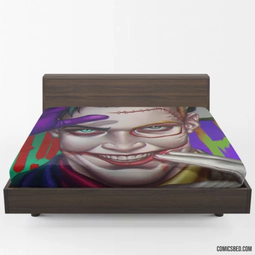 Joker DC Enigmatic Antagonist Comic Fitted Sheet