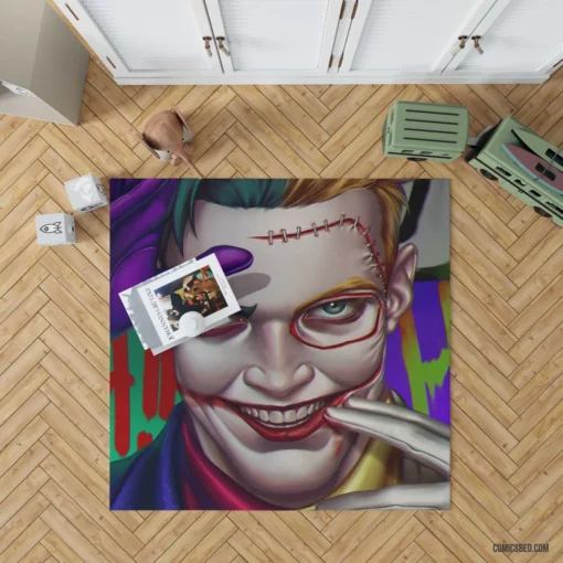 Joker DC Enigmatic Antagonist Comic Rug