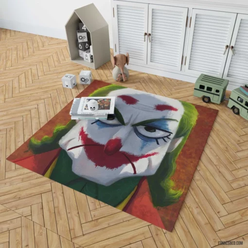 Joker DC Enigmatic Jest Comic Rug 1