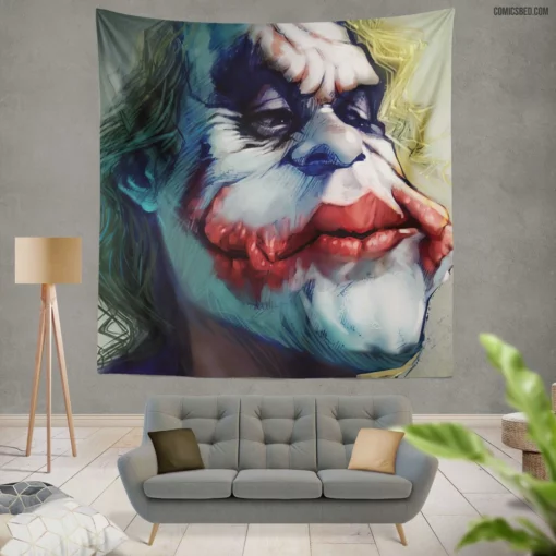 Joker DC Enigmatic Joker Comic Wall Tapestry