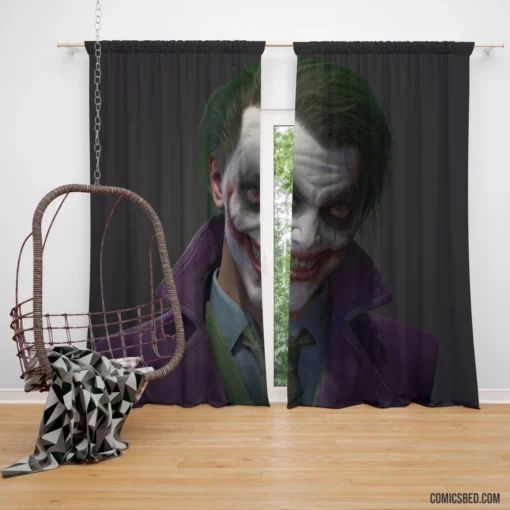 Joker DC Enigmatic Laughter Comic Curtain