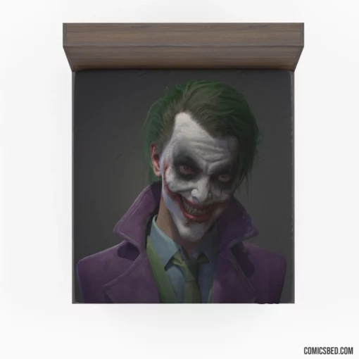 Joker DC Enigmatic Laughter Comic Fitted Sheet 1