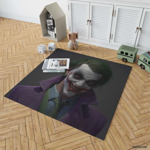 Joker DC Enigmatic Laughter Comic Rug 1