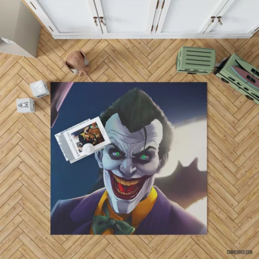 Joker DC Enigmatic Riddle Comic Rug