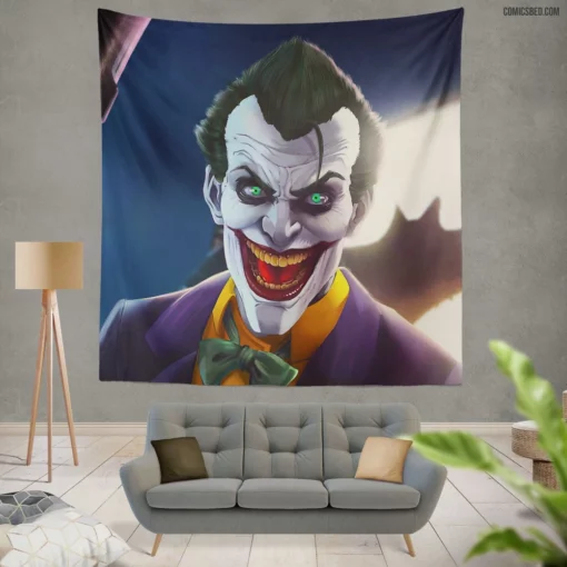 Joker DC Enigmatic Riddle Comic Wall Tapestry