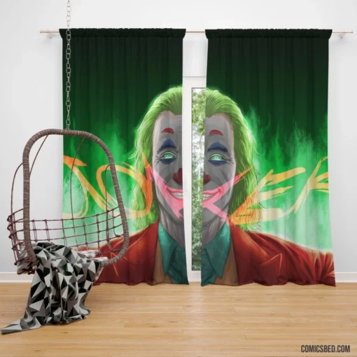 Joker DC Enigmatic Tumult Comic Curtain