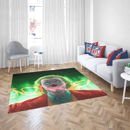 Joker DC Enigmatic Tumult Comic Rug 2