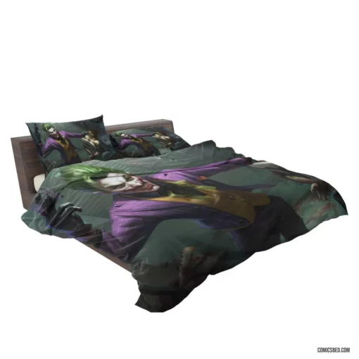 Joker DC Gun-Wielding Clown Prince Comic Bedding Set 2