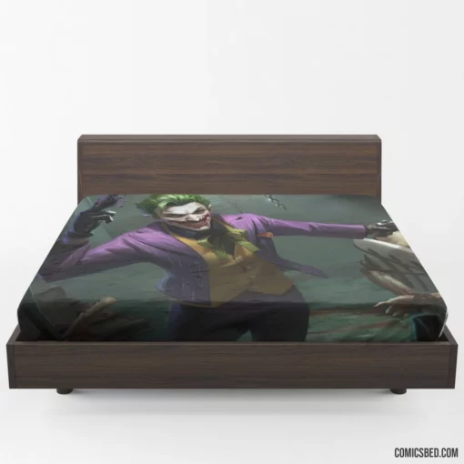 Joker DC Gun-Wielding Clown Prince Comic Fitted Sheet