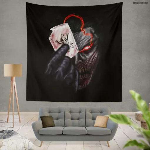 Joker DC Iconic Clown Comic Wall Tapestry