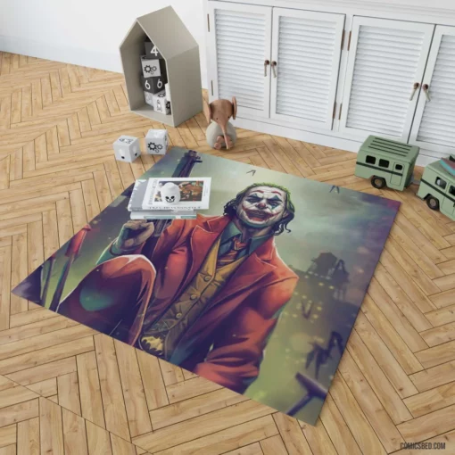 Joker DC Iconic Villain Comic Rug 1