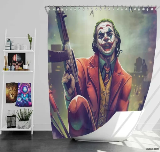 Joker DC Iconic Villain Comic Shower Curtain