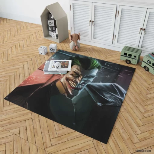 Joker DC Intriguing Adversary Comic Rug 1