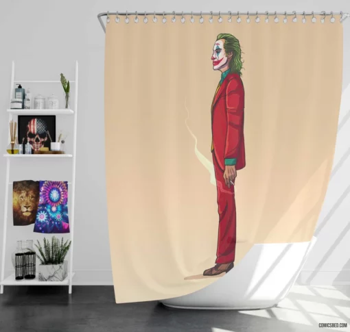 Joker DC Joker of Mayhem Comic Shower Curtain