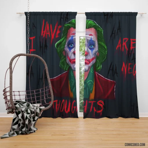 Joker DC Laughter in Shadows Comic Curtain