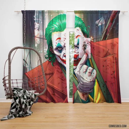 Joker DC Legendary Prankster Comic Curtain