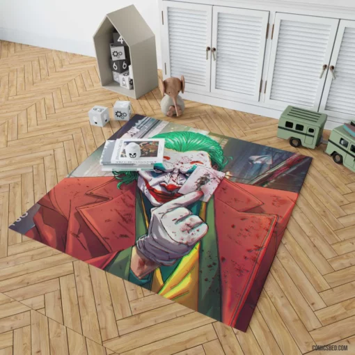 Joker DC Legendary Prankster Comic Rug 1