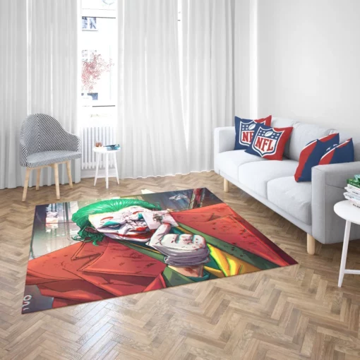 Joker DC Legendary Prankster Comic Rug 2