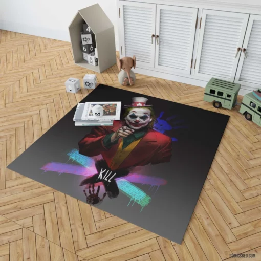 Joker DC Legendary Villain Comic Rug 1