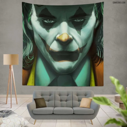 Joker DC Masked Mystery Comic Wall Tapestry