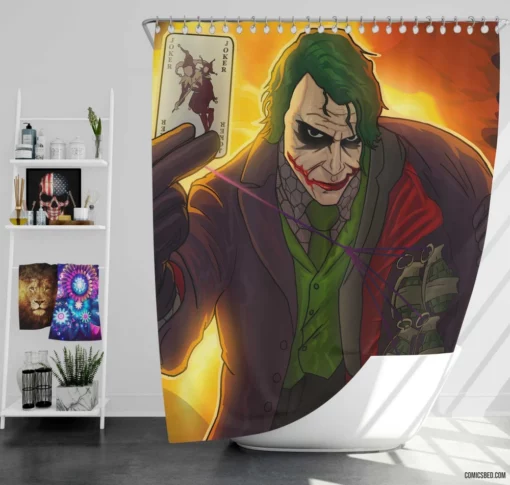 Joker DC Master of Emotion Comic Shower Curtain