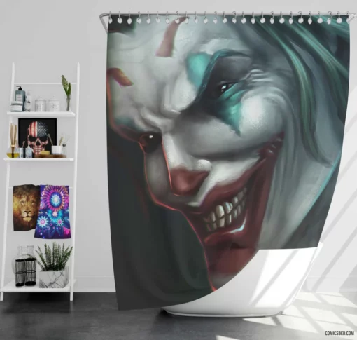 Joker DC Mirthful Comic Shower Curtain
