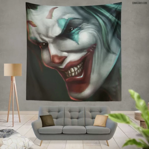 Joker DC Mirthful Comic Wall Tapestry