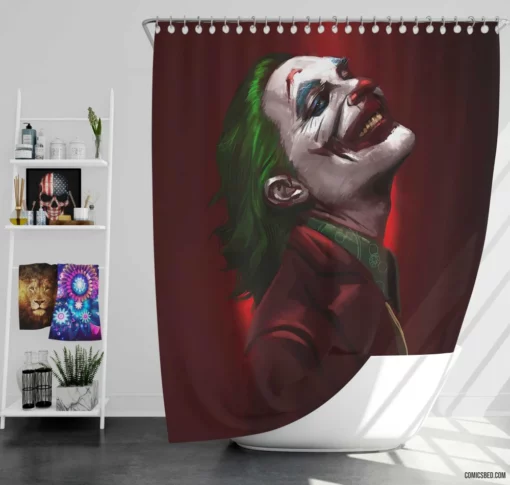 Joker DC Mischief Master Comic Shower Curtain