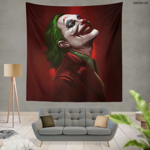 Joker DC Mischief Master Comic Wall Tapestry