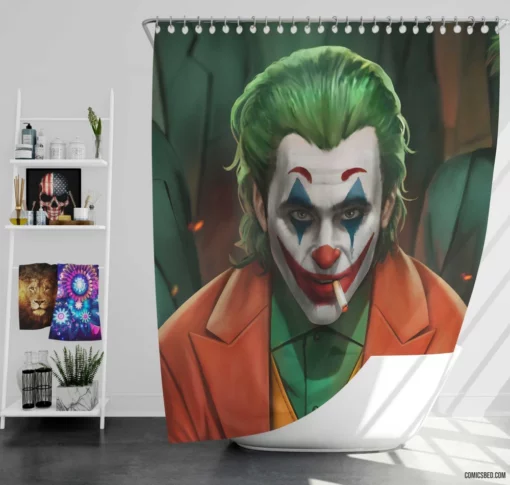 Joker DC Mysterious Joker Comic Shower Curtain