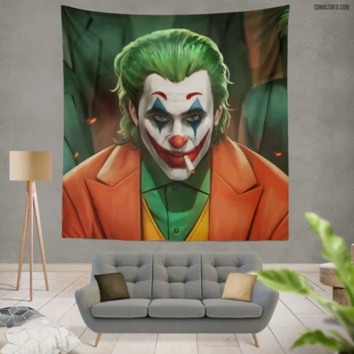 Joker DC Mysterious Joker Comic Wall Tapestry