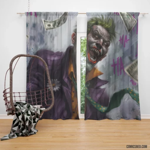 Joker DC Mysterious Malice Comic Curtain