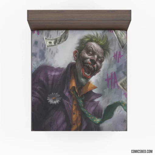 Joker DC Mysterious Malice Comic Fitted Sheet 1