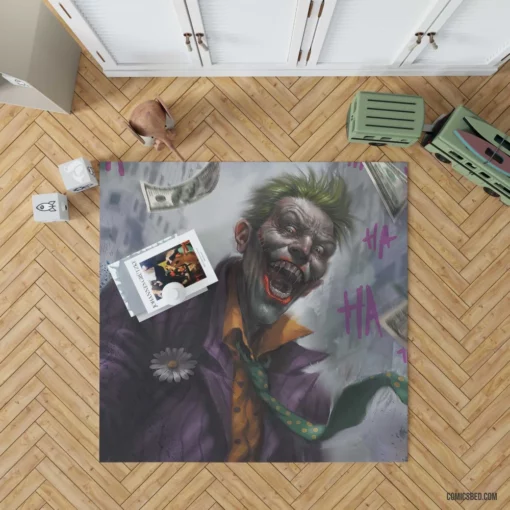 Joker DC Mysterious Malice Comic Rug