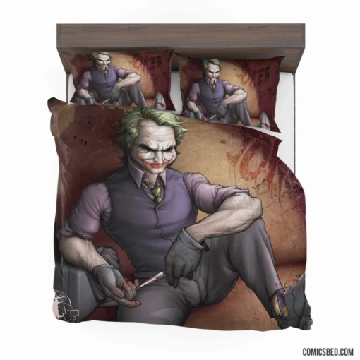 Joker DC Mysterious Mastermind Comic Bedding Set 1