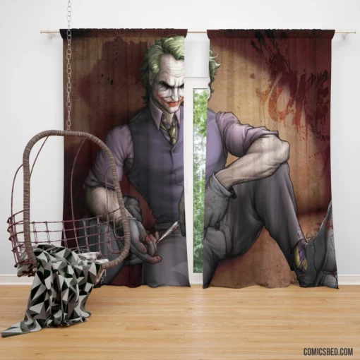 Joker DC Mysterious Mastermind Comic Curtain