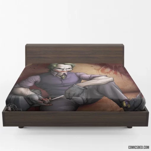 Joker DC Mysterious Mastermind Comic Fitted Sheet