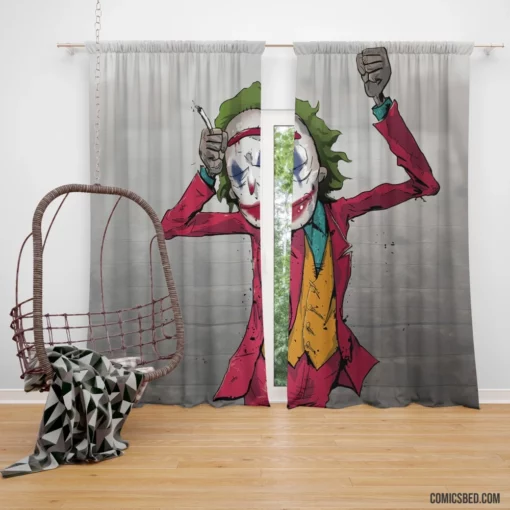 Joker DC Mysterious Persona Comic Curtain