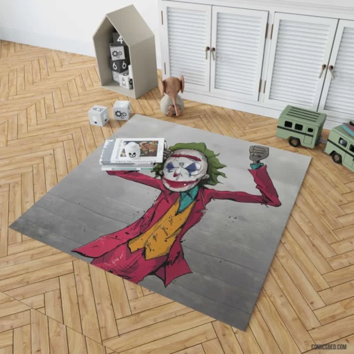 Joker DC Mysterious Persona Comic Rug 1