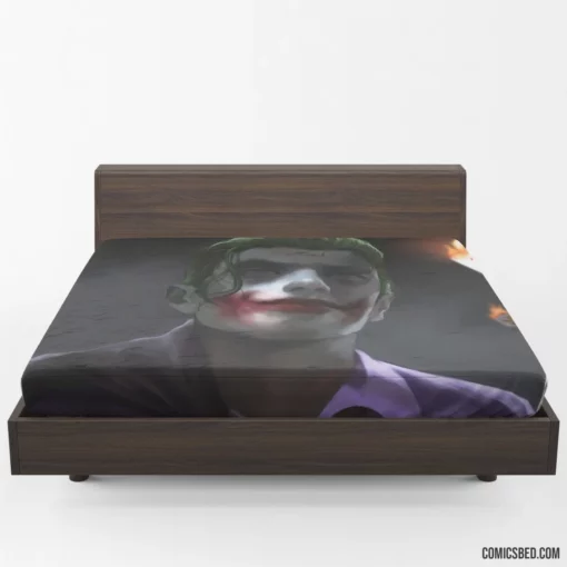 Joker DC Playful Enigma Comic Fitted Sheet