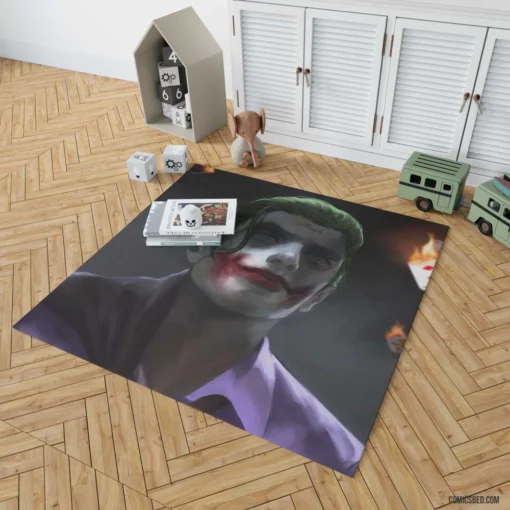 Joker DC Playful Enigma Comic Rug 1