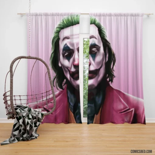 Joker DC Puzzling Trickster Comic Curtain