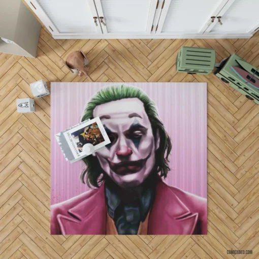 Joker DC Puzzling Trickster Comic Rug