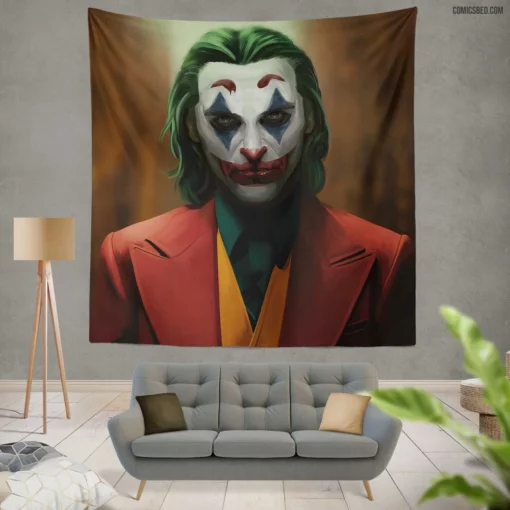 Joker DC Trickster of Chaos Comic Wall Tapestry