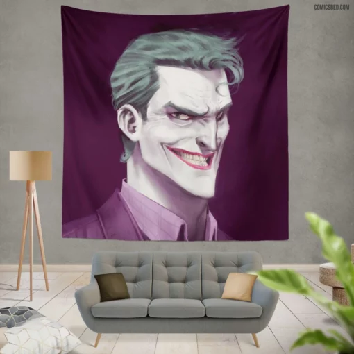 Joker DC Unforeseen Opponent Comic Wall Tapestry