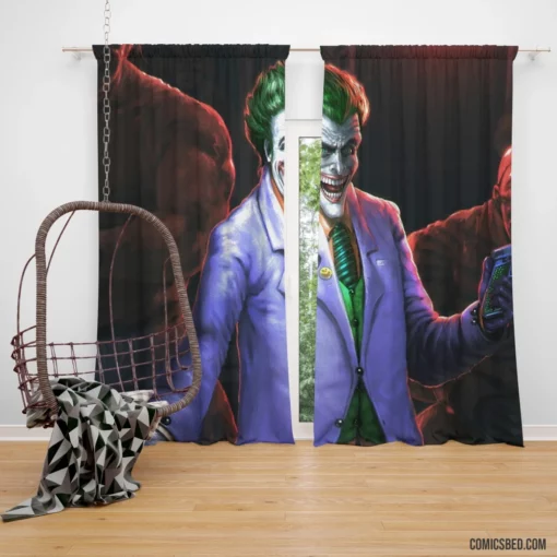 Joker DC Unpredictable Adversary Comic Curtain