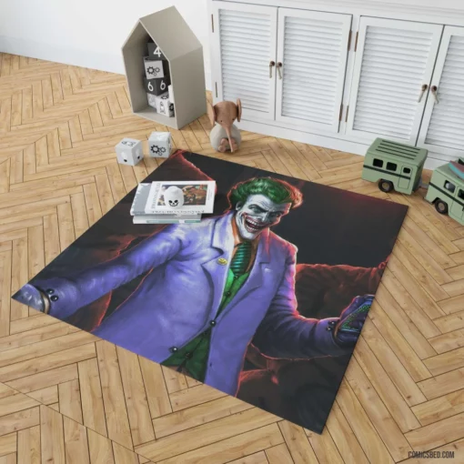 Joker DC Unpredictable Adversary Comic Rug 1