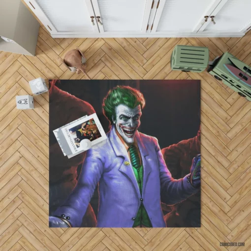 Joker DC Unpredictable Adversary Comic Rug